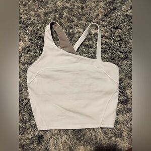 white lululemon tank/ bra 
size 10/12 
never worn